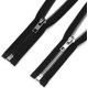 thumbnail image 1 of Cremalleras metálicas separables de 30 cm, cremalleras metálicas negras, deslizador de cremallera para chaquetas, 2 piezas, 1 of 4