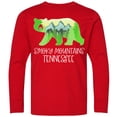 thumbnail image 3 of Inktastic Smoky Mountains, Tennessee Mountains and Bear Shape Long Sleeve Youth T-Shirt, 3 of 5