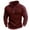 Wine, variant on Men's Tactical Sweatshirt Stand Collar Pullover Athletic Windproof Leisure Zip Tops without Hood