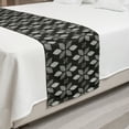 thumbnail image 2 of Botany Bed Runner, Leaves Forming Mother Nature Floral Forest Foliage Meadow Woods Concept, Decorative Accent Bedding Scarf for Hotels Homes and Guestrooms, Queen, Grey and Pale Grey, by Ambesonne, 2 of 2