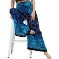 thumbnail image 4 of Female Trousers, Solid Color/ Printed Patterns High Waist Tie-Up Long Loose Pants for Spring Fall, 4 of 7