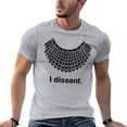 thumbnail image 4 of Charlylifestyle Unisex Ruth Bader Ginsburg I Dissent Rbg Collar Short Sleeve T-shirt for Men and Women, 4 of 6