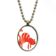 thumbnail image 1 of Rojo sonriente gato gordo animal acuarela Collar Colgante de cadena vintage Colección de joyas colgantes Unbranded M, 1 of 3