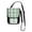 Soft Green Gingham Pattern, variant on Secure Travel Neck Wallet Passport Holder Adjustable Strap For Men & Women 6*7.5in Wavy Ocean Landscape