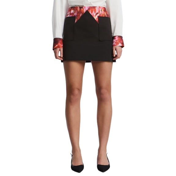 BCBGMAXAZRIA womens Mini Combo Skirt, 6