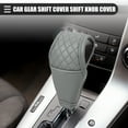 thumbnail image 2 of Funda universal para palanca de cambios de coche, funda para palanca de cambios, funda para palanca de cambios, funda para palanca de cambios automática, moderna, piel sintética, gris, 2 of 7