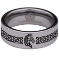 thumbnail image 2 of Celtic Horse Tungsten Carbide Ring, 2 of 9