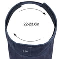 thumbnail image 5 of Bpyeka Men's Vintage Washed Cotton Sun Visor, Adjustable Casual Sports Empty Top Baseball Cap, One Size, 5 of 5