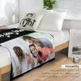 thumbnail image 6 of Personalised Blanket, Custom Blanket with Photos Text.Custom Blanket with Photo Collages.Father, Mom, Lover, Kids, Friends, Birthday, Christmas - Personalised Gifts for Women Men, 180x200cm, 6 of 6