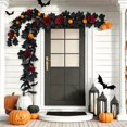 thumbnail image 6 of Halloween Pumpkin Garland 68 Inch Fall Leaf Decor For Mantle Staircase Porch Indoor Outdoor Autumn Thanksgiving Multicolor Party Decoration, 6 of 6