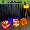 thumbnail image 2 of Luz LED de escritorio de noche, linterna de mano y montaje en pared, modelo de enredadera, TNT, minecraft, Steve, regalo para niños, 2 of 4