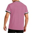 thumbnail image 4 of Antinious Men Sport Outdoors Print Short Sleeve V-Neck Summer Pullover Casual Blouse, 4 of 5