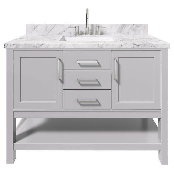 Ariel R049scwrvo Bayhill 48" Free Standing Single Basin Vanity Set - Grey
