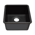 thumbnail image 2 of 16" x 18" Quartz Kitchen Sink, Single Bowl Sink, Drop-in Sink, Undermount Sink, Granite Kitchen Sink, Galaxy Black Kitchen Sink, Lexicon Platinum LP-1618-K-SO, 2 of 12