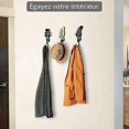 thumbnail image 3 of Guitar Deco Wall Coat Hook [Set of 3] - Coat Hook, Towel Rack, Hat Rack, Bag Hook - Vintage Coat Hook for Entrance, Bedroom, Studio - Screws & Dowels, 3 of 4