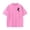 Pink, variant on T Shirt Men Black Rose Vintage Washed Oversized Double Side Graphic Print Streetwear Tee