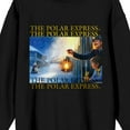 thumbnail image 2 of Polar Express Photo Art Crew Neck Long Sleeve Women's Black Sweatshirt-Large, 2 of 3