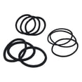 thumbnail image 5 of 120 Pieces Black Hair Ties for Thick and Curly Hair Ponytail Holders Hair Elastic Band for Women or Men(4mm), 5 of 5
