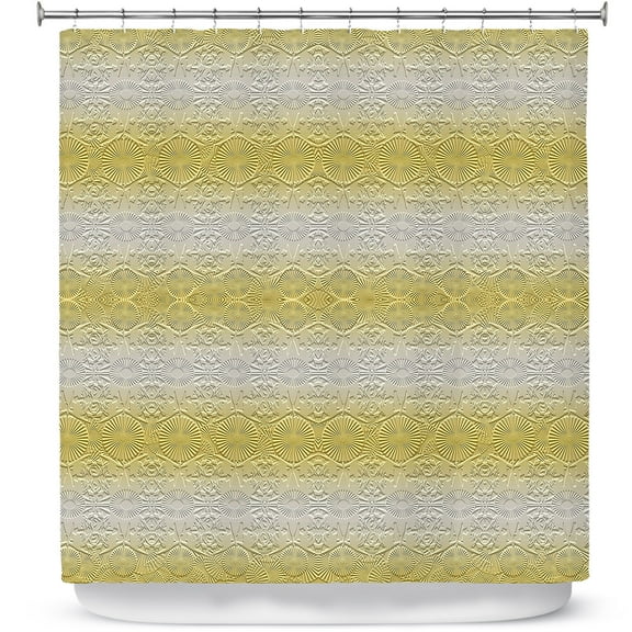 Shower Curtains 70" x 84" from DiaNoche Designs by Susie Kunzelman - North East 2 Spicy Mustard