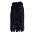 thumbnail image 4 of Free Assembly Women's and Women's Plus Cotton Eyelet Midi Skirt, Sizes XS-4X, 4 of 5