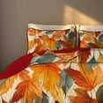 thumbnail image 4 of Davulos Quilt Set Queen Size Maple Leaf Bedspreads Soft Microfiber Lightweight Bedding Coverlet for All Season with 1 Quilt 2 Pillow Shams, 4 of 8
