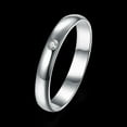 thumbnail image 4 of 3mm Wedding Band Sterling Silver Women Men Ring Ginger Lyne Collection, 4 of 6