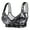 Black, variant on Homenesgenics Bras for Women Plus Size Sports Bra Women Leopard-Print Front Buckle Front Closures Underwear No Steel Close Bra Beige 46F