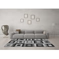 thumbnail image 3 of Ahgly Company Indoor Rectangle Abstract Gray Modern Area Rugs, 2' x 3', 3 of 4