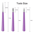 thumbnail image 3 of 10PCS Bead Reamer Set Diamond Tipped Beading Hole Enlarger Tool for Glass Plastic Metal Wood Beads, 3 of 7