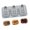 Blue Gray, variant on Lynono Co.,Ltd Multifunctional 3 Cavity Dessert Molds Walnuts Shape Kitchen Baking Accessory Great for Cooking Food Safe and Flexible
