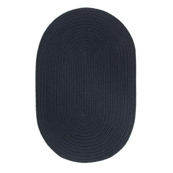 Rhody Rug  Solid 8' Round Rug Navy