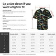 thumbnail image 3 of KLL Men's Hawaiian Shirt Short Sleeve Button Down Beach Shirts-Colorful Skateboard, 3 of 5
