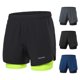 thumbnail image 2 of Doorslay - Pantalones cortos para correr 2 en 1 para hombre, secado rápido, transpirables, entrenamiento activo, 2 of 8