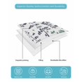 thumbnail image 4 of Full Size Quilt Bedding Set, Green Grey Botanical Reversible Summer Quilt 3 Pieces, Watercolor Spring Floral Summer Leaf Lightweight Bedspreads Coverlets with 2 Pillow Shams for All Seasons, 4 of 5