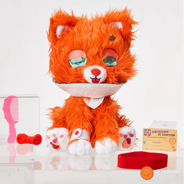 Ruz Peluche 10" Shinymals con Accesorios Adopta una Mascota Gato Ruz NA