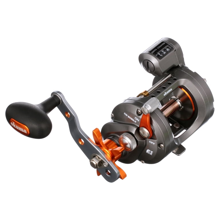 Moulinet De Pêche à La Traîne Okuma Cold Water CW 303DLX – Compteur, Manivelle Gauche