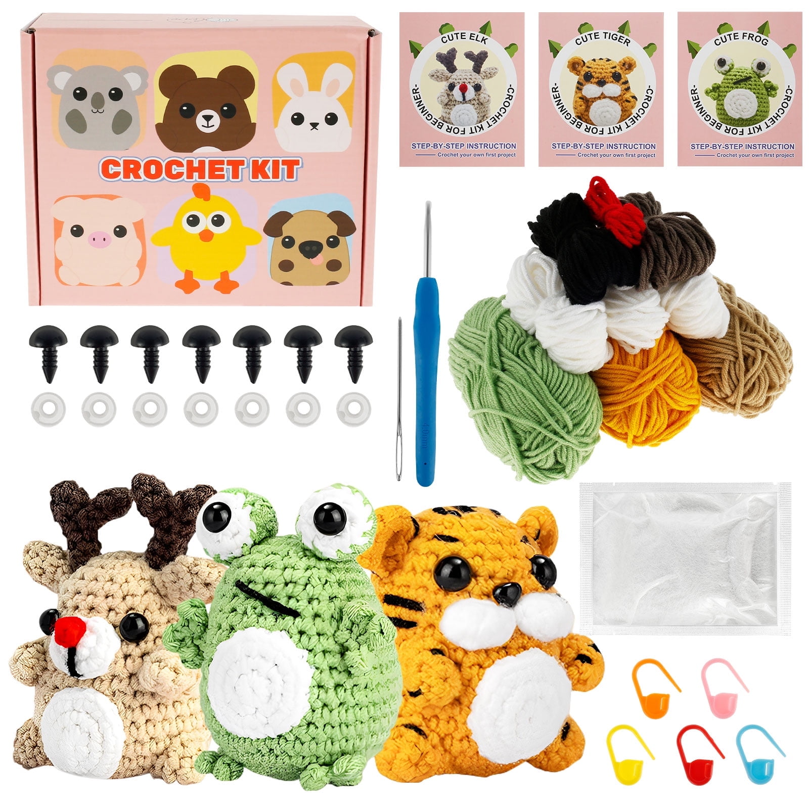 Kit Bouquet De Fleurs Au Crochet Pour Débutants - Marguerites, Tutoriel Vidéo, Laine Et Outils Inclus - 5
