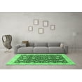 thumbnail image 3 of Ahgly Company Indoor Round Oriental Emerald Green Traditional Area Rugs, 8' Round, 3 of 4