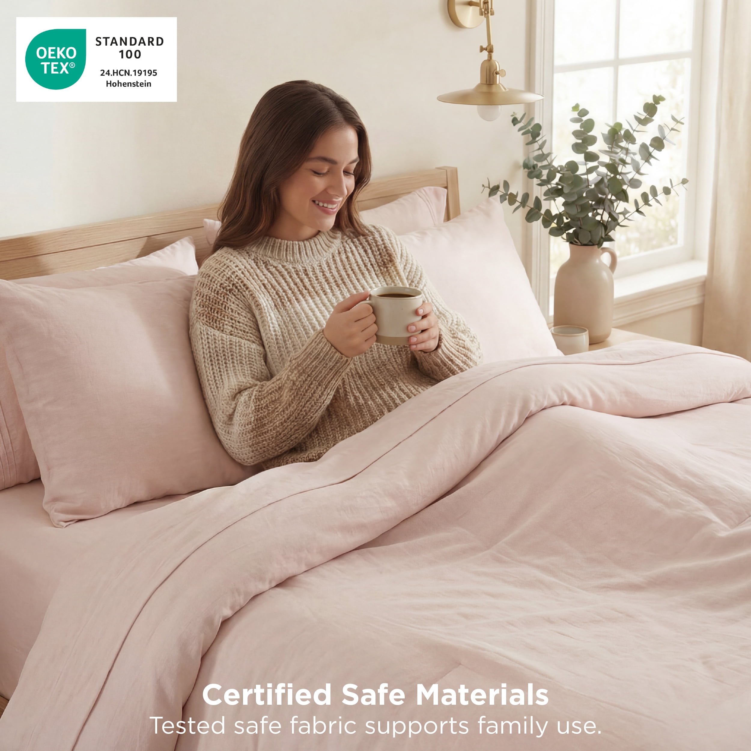U by Bedsure 2 Pieces Twin Comforter Bedding Set, Pink Comforter Set for All Seasons, 1 Lightweight Prewashed Twin XL Comforter and 1 Pillowcases, Rose Dust