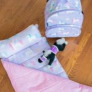 Wildkin Original Nap Mat with Pillow for Boys and Girls, Features Hook and Loop Fastener, Roll-Up Design, Soft Cotton Blend Materials (Unicorn)