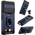 thumbnail image 1 of ORUYROP for Google Pixel 7 Case,Multi-Functional Pixel 7 Wallet Case with Card Holder,Sliding Camera Cover & Ring Holder Magnet Kickstand Protective Phone Case for Google Pixel 7 5G(2022),Blue, 1 of 7