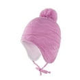 thumbnail image 4 of Chapeau Exclusif Bébé Tricot de Haricot Chaud d'Hiver avec Pompon, 4 of 5