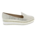 thumbnail image 2 of Moca Platform Slip-On Flats Women's Casual Fabric Striped Braided Rope Design Chic-01, Gold 7.5 F US, 2 of 4
