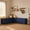 Blue, variant on WARAYZ L-Shaped Storage Bench with Hidden Storage, Corner Dining Nook, Entryway Shoe Bench, White