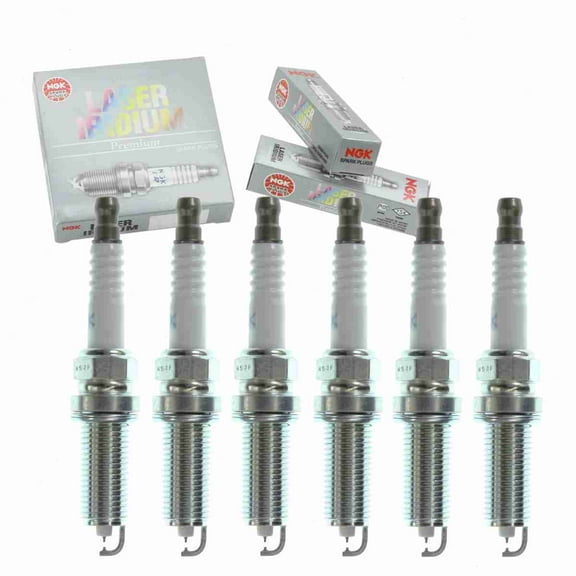 6 pc NGK 9029 Laser Iridium Spark Plugs for 22401-JA01B 22401JA07B 3436 3439 4710 4711 5-86141316 9620 B2401-JA01B FXE20HE11 FXE20HR11 IXEH20ETT IXEH20TT VR8NII35U XP5684 Ignition Wire Secondary