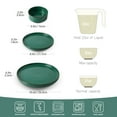 thumbnail image 5 of Famiware Nebula Stoneware Dinnerware Sets, 12-Piece Dish Set, Dark Green, 5 of 6