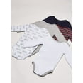 thumbnail image 5 of Hudson Baby Infant Boy Cotton Long-Sleeve Bodysuits 5pk, Train, 3-6 Months, 5 of 5