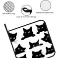 thumbnail image 3 of PRIYAL Cute Black Cat Pot Holders Set of 2 Kitchen Heat Resistant Potholder for Microwave Cooking Baking Oven End Dishes and BBQ, 3 of 7