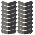thumbnail image 7 of Home Box Corner Protector Vintage Bronze Tone Guard Edge Cover Book Table Desk Jewelry Box Corner Decor 16pcs, 7 of 7