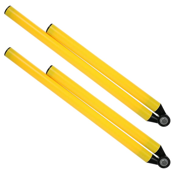 Tineasur 2Pcs Agility Poles for Soccer Training in Yellow ABS and Metal Material for Outdoor Use